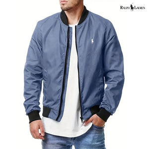 Blouson bombardier à double tricot pour hommes