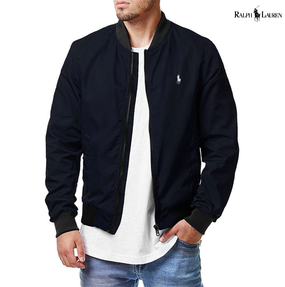 Blouson bombardier à double tricot pour hommes